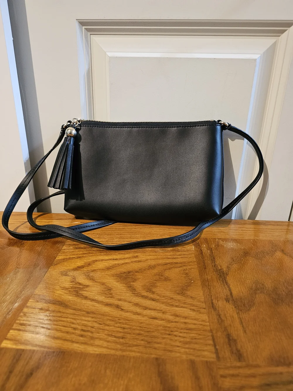 kate spade New York Black Leather Crossbody Bag